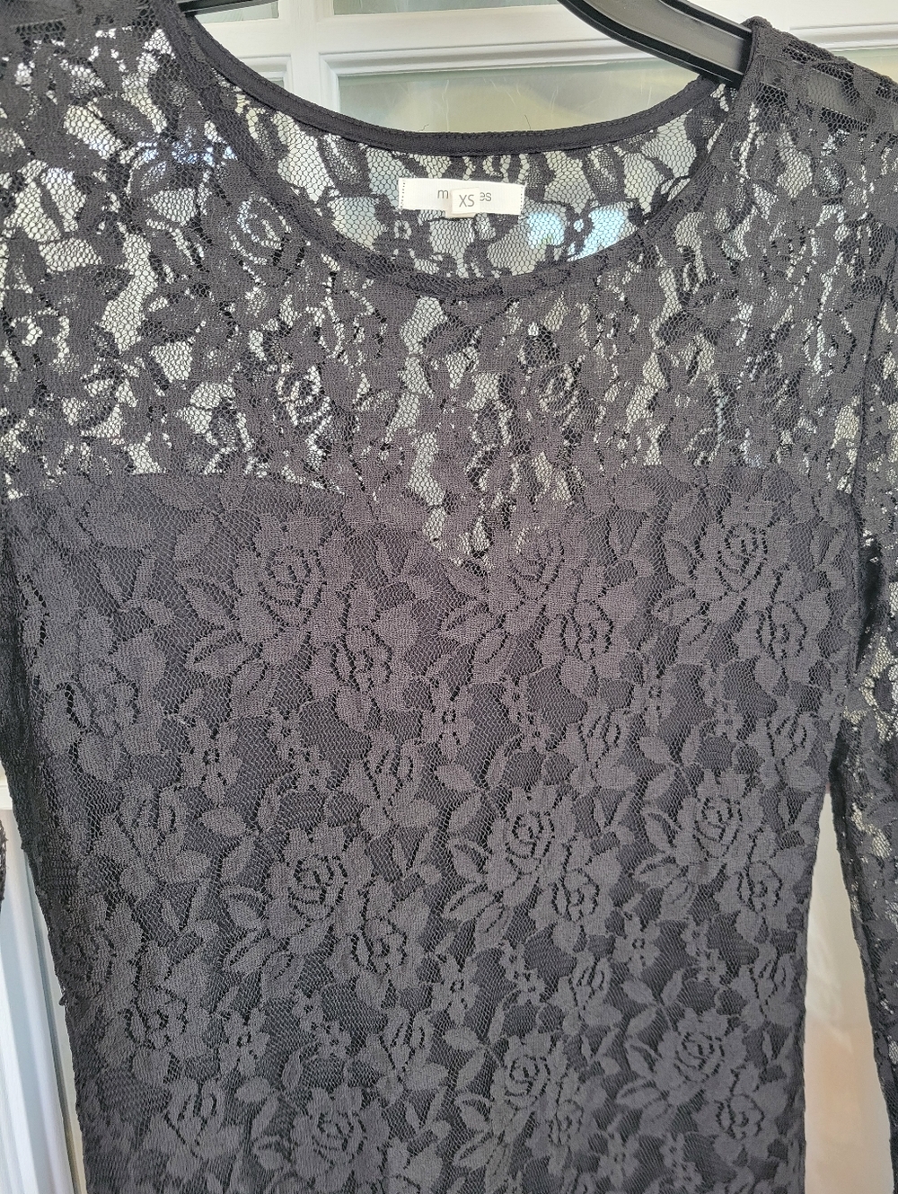 Maurices Black Lace Long Sleeve - Picture 2 of 8